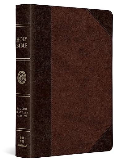 ESV Large Print Compact Bible, Trutone, Brown
