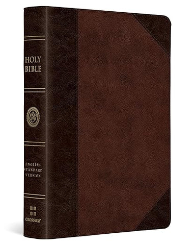 ESV Large Print Compact Bible, Trutone, Brown