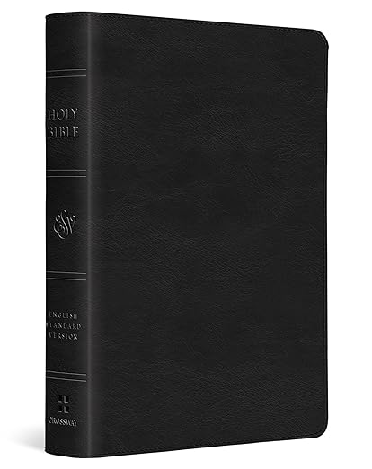 ESV Large Print Compact Bible, Trutone, Black