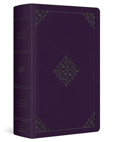 ESV Bible, Large Print Personal Size, TrueTone Lavender, Ornament Design