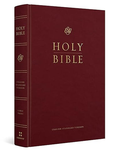 ESV (Pew) Bible, LP, Burgundy