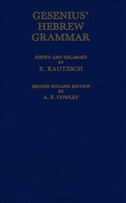 Gesenius' Hebrew Grammar