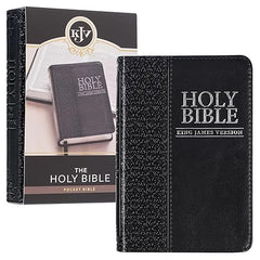 KJV Pocket Bible -Black Faux Leather