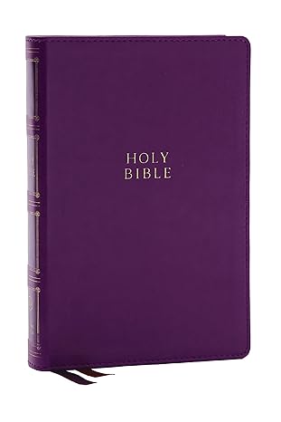KJV Holy Bible, Compact Center-Column Cross References - Purple