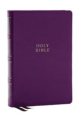 KJV Holy Bible, Compact Center-Column Cross References - Purple