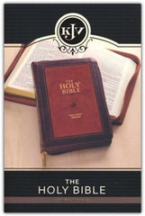 KJV The Holy Bible, Compact Edition, Burgundy, Leather w zipper
