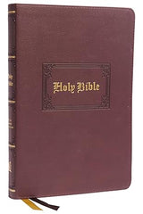 KJV Large Print Thinline Bible, Leathersoft, Brown