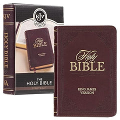 KJV Pocket Bible - Burgundy Faux Leather