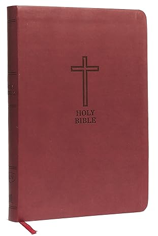 KJV, Value Thinline Bible, Large Print, Leathersoft, Burgundy