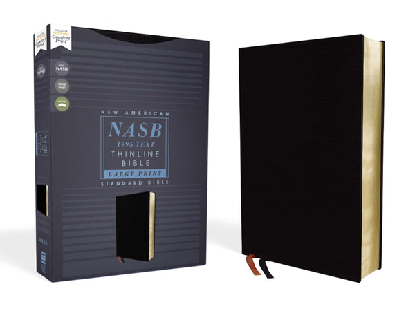 NASB, Thinline Bible, Large Print, Bonded Leather