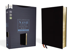 NASB, Thinline Bible, Large Print, Bonded Leather