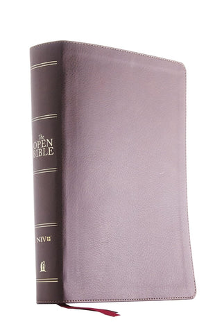 NIV - The Open Bible, Leathersoft Brown