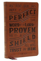 NKJV, Personal Size Reference Bible, Verse Art Cover Collection, Leathersoft, Brown