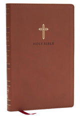 NKJV Bible, Ultra Thinline, Brown Leathersoft