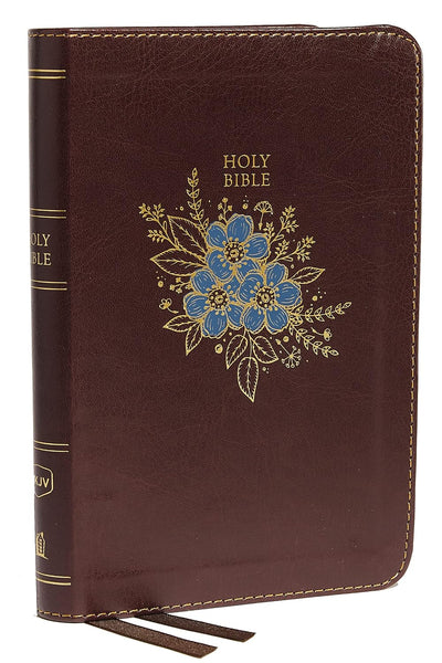 NKJV Compact Thinline Bible, Mahogany