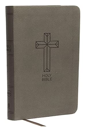 NKJV Compact Thinline Bible, Charcoal