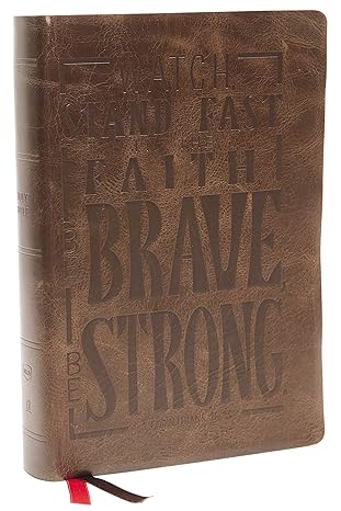 NKJV, Giant Print Center-Colum Reference Bible, Dark Brown