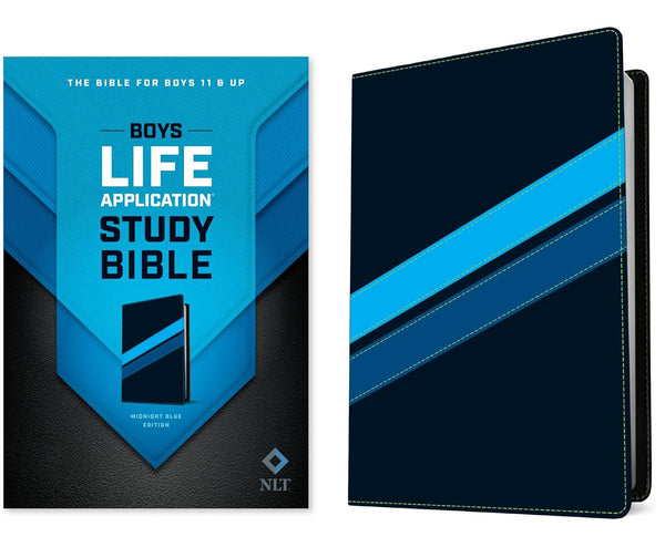 NLT Boys Life Application Study Bible, Imitation Leather, Midnight Blue Edition