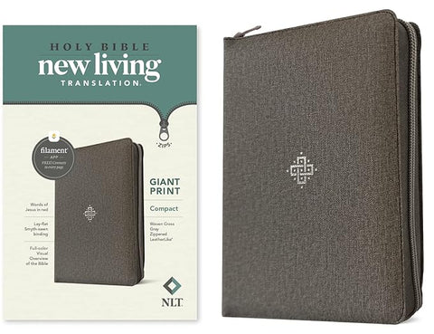 NLT Compact Giant Print Zipper Bible