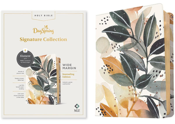 NLT Wide Margin Bible, Journaling Edition, Autumn Leaves