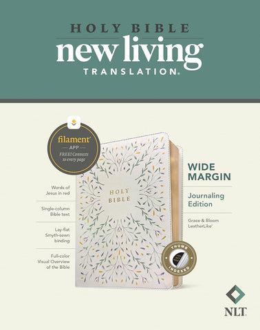 NLT Wide Margin Bible, Journaling Edition - Graced & Bloom cover