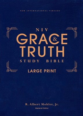 NIV Large Print Study Bible Grace & Truth