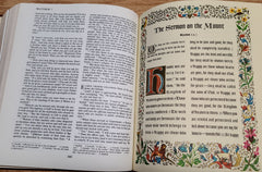The Sermon on the Mount merited a classic heritage design in this Bible edition.
